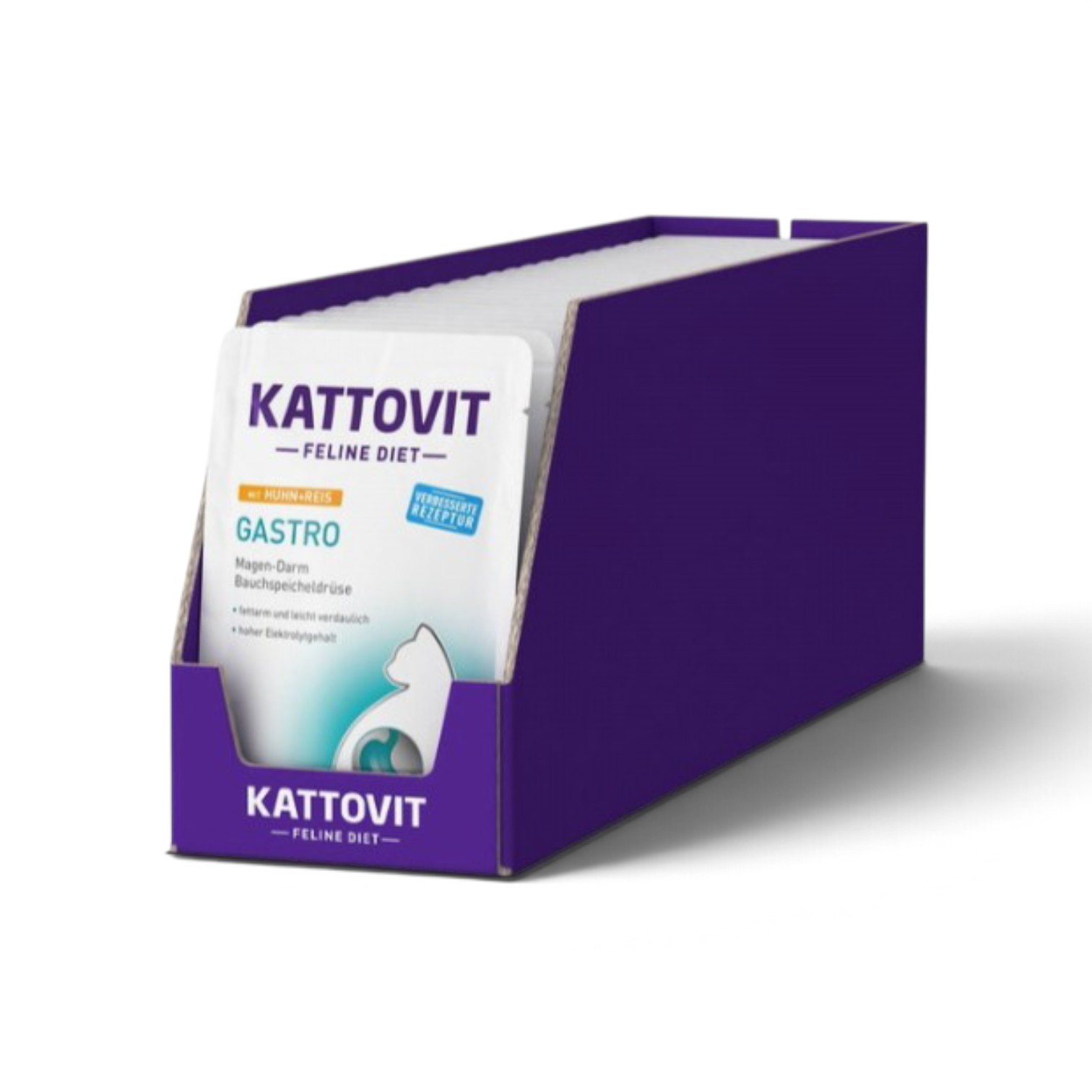 Kattovit Umido Gatto Gastro POLLO e RISO busta 85g - immagine 3