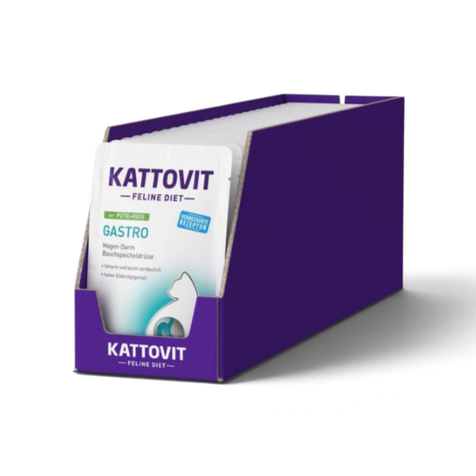 Kattovit Umido Gatto Gastro TACCHINO e RISO busta 85g - immagine 3